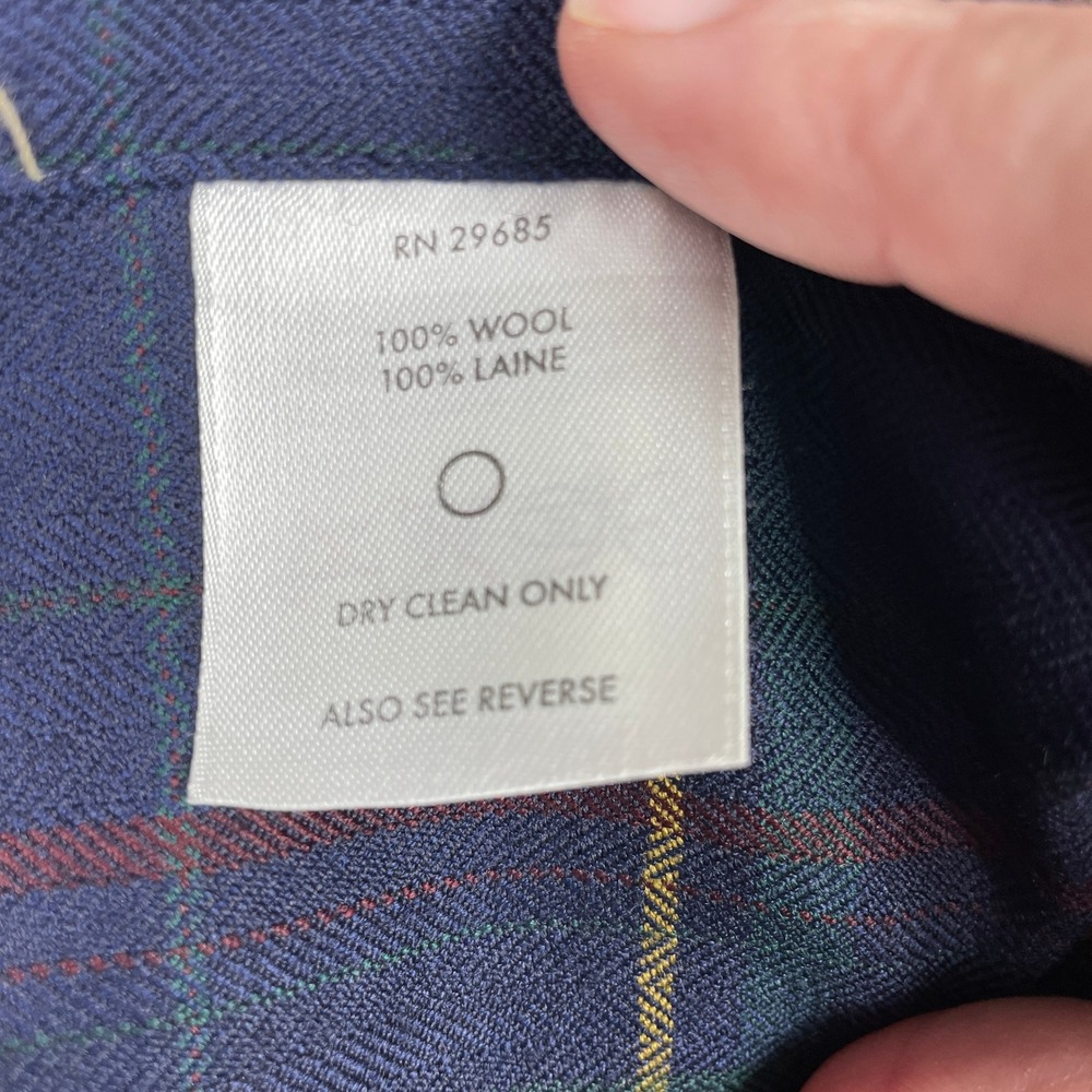 Pendleton 100% Virgin Wool Shirt Mens XXL Blue Sir Pendleton Tartan Plaid Button - Picture 9 of 11